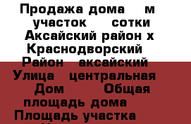 Продажа дома 60 м2, участок  32 сотки Аксайский район х. Краснодворский  › Район ­ аксайский  › Улица ­ центральная  › Дом ­ 20 › Общая площадь дома ­ 60 › Площадь участка ­ 32 › Цена ­ 3 900 000 - Ростовская обл., Аксайский р-н, Краснодворск хутор Недвижимость » Дома, коттеджи, дачи продажа   